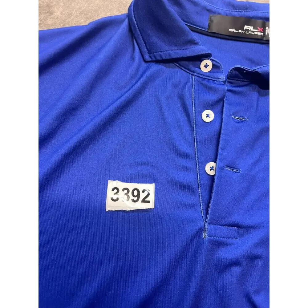 Ralph Lauren Shirt Mens L Blue Golf RLX Polo Summit Las Vegas Paiute Golf Resort